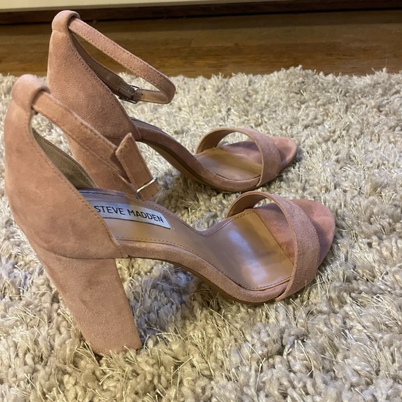Steve Madden Block Heel Sandal in Pale Pink - Picture 6 of 6